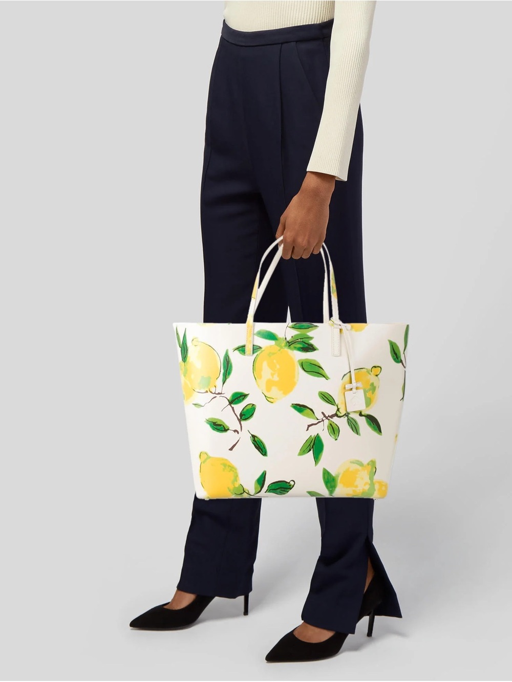 kate spade Cream & Yellow Lemon Print Tote